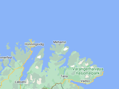 Map showing location of Mehamn (71.0357, 27.84917)