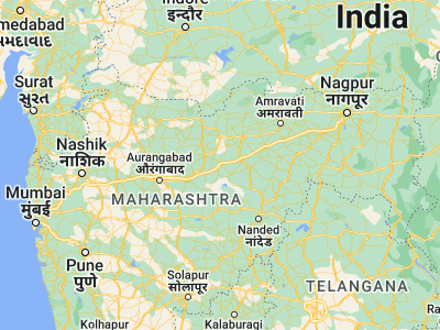 Map showing location of Mehekar (20.15, 76.56667)