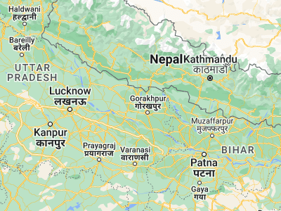 Map showing location of Mehndāwal (26.97684, 83.10973)