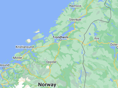 Map showing location of Melhus (63.28555, 10.27806)