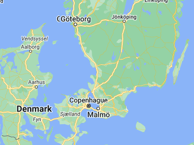 Map showing location of Mellbystrand (56.51667, 12.93333)