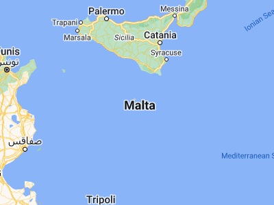 Map showing location of Mellieħa (35.95639, 14.36222)