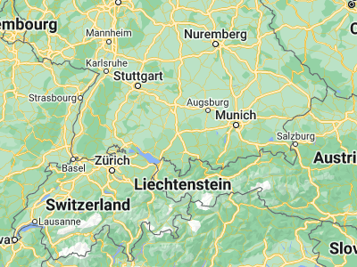 Map showing location of Memmingen (47.98372, 10.18527)