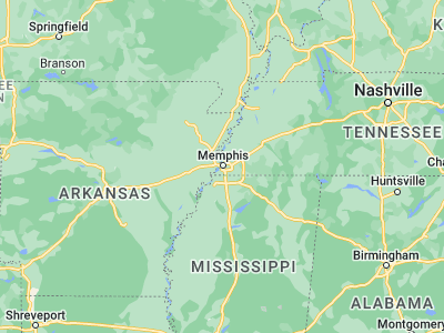 Map showing location of Memphis (35.14953, -90.04898)