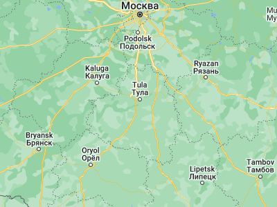 Map showing location of Mendeleyevskiy (54.13745, 37.58742)