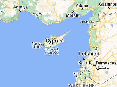 Map showing location of Meneou (34.86114, 33.59516)