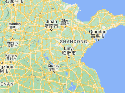 Map showing location of Mengyin (35.70694, 117.92639)