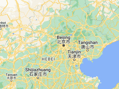 Map showing location of Mentougou (39.93819, 116.09307)