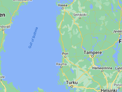 Map showing location of Merikarvia (61.85839, 21.50035)