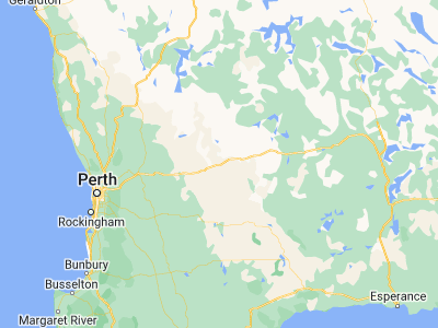 Map showing location of Merredin (-31.48094, 118.27448)