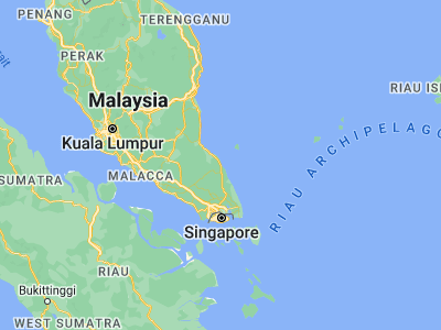 Map showing location of Mersing (2.4312, 103.8405)
