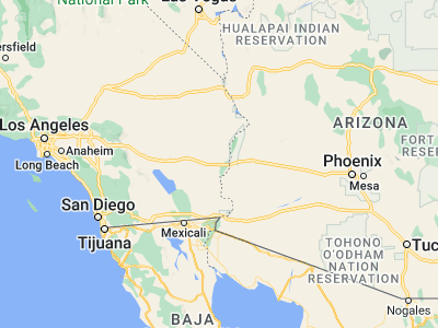 Map showing location of Mesa Verde (33.60586, -114.73107)