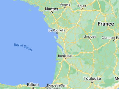 Map showing location of Meschers-sur-Gironde (45.56037, -0.9547)