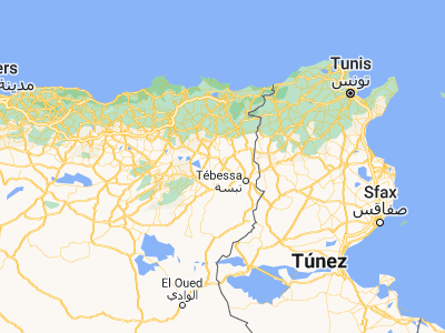 Map showing location of Meskiana (35.63058, 7.66606)