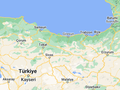 Map showing location of Mesudiye (40.4625, 37.7725)