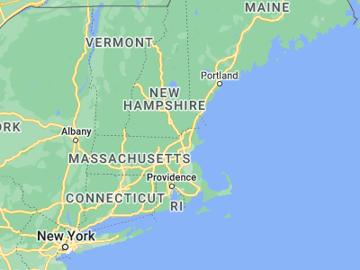 Map showing location of Methuen (42.7262, -71.19089)
