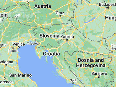 Map showing location of Metlika (45.64722, 15.31417)