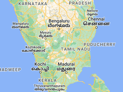 Map showing location of Mettur (11.78796, 77.8008)