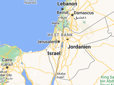 Map showing location of Mevo Betar (31.72177, 35.10669)