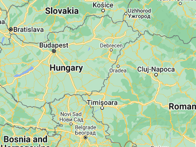 Map showing location of Mezőberény (46.81667, 21.03333)