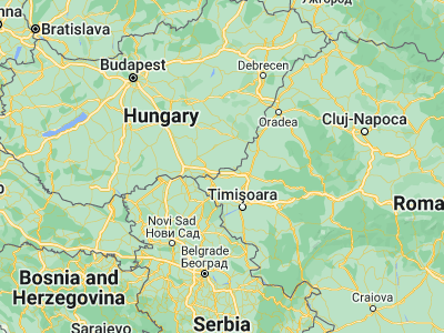 Map showing location of Mezőhegyes (46.31667, 20.81667)