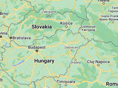 Map showing location of Mezőkeresztes (47.83333, 20.7)