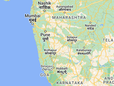 Map showing location of Mhāsvād (17.63333, 74.78333)