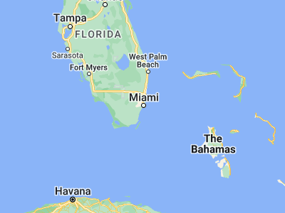 Map showing location of Miami (25.77427, -80.19366)