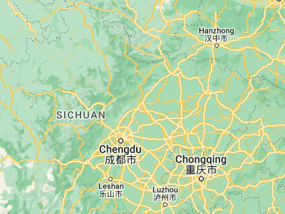 Map showing location of Mianyang (31.45934, 104.75424)