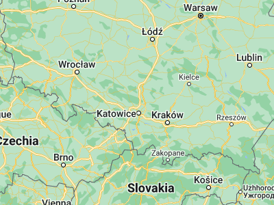 Map showing location of Miasteczko Śląskie (50.50262, 18.93949)