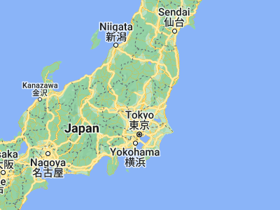 Map showing location of Mibu (36.41667, 139.8)