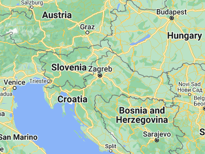 Map showing location of Mičevec (45.75, 16.06667)