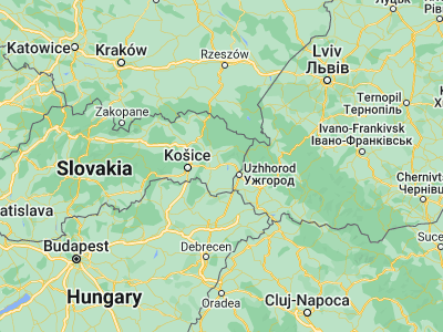Map showing location of Michalovce (48.75434, 21.9195)