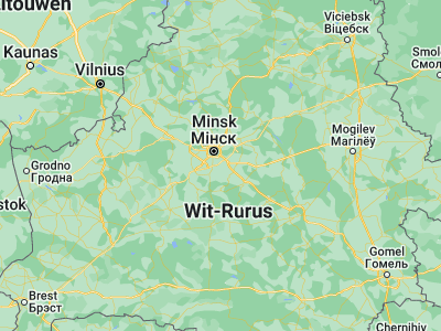Map showing location of Michanovichi (53.73937, 27.69276)