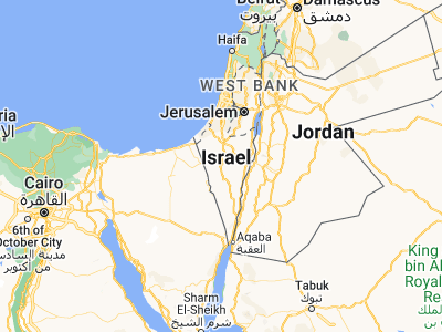 Map showing location of Midreshet Ben-Gurion (30.85154, 34.7834)