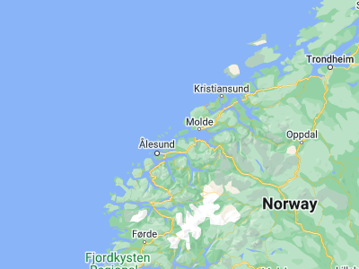 Map showing location of Midsund (62.67278, 6.67498)