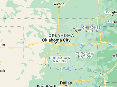 Map showing location of Midwest City (35.44951, -97.3967)