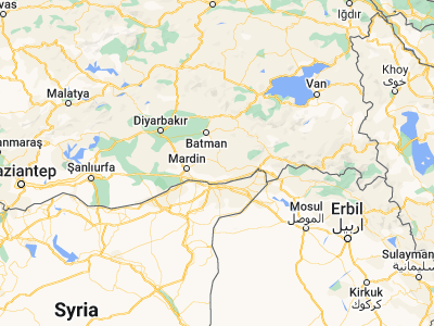 Map showing location of Midyat (37.4247, 41.33934)