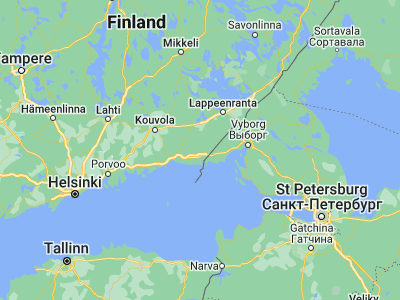 Map showing location of Miehikkälä (60.66667, 27.7)