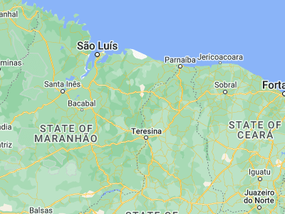 Map showing location of Miguel Alves (-4.16556, -42.89528)