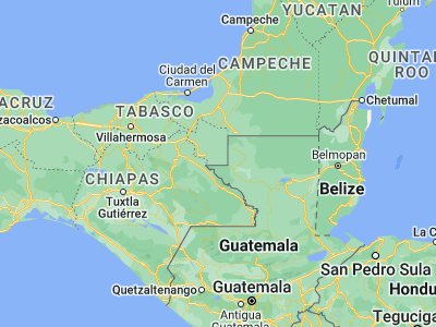 Map showing location of Miguel Hidalgo (17.27796, -91.15881)