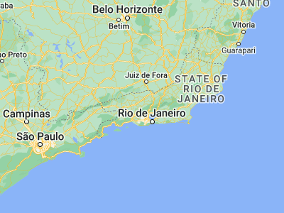 Map showing location of Miguel Pereira (-22.45389, -43.46889)