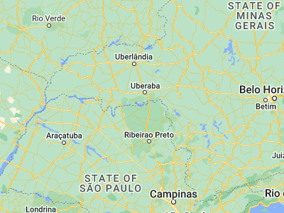 Map showing location of Miguelópolis (-20.17944, -48.03194)