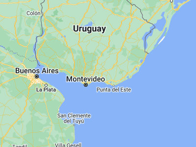 Map showing location of Migues (-34.48333, -55.65)