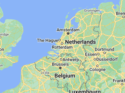 Map showing location of Mijnsheerenland (51.79667, 4.4875)