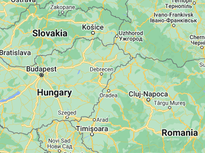 Map showing location of Mikepércs (47.45, 21.63333)