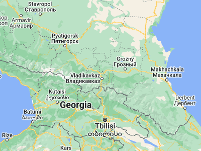 Map showing location of Mikhaylovskoye (43.09972, 44.63164)