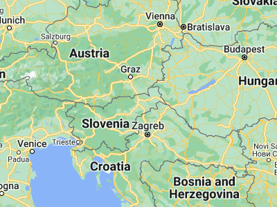 Map showing location of Miklavž na Dravskem Polju (46.50583, 15.69722)