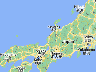 Map showing location of Mikuni (36.21706, 136.15185)