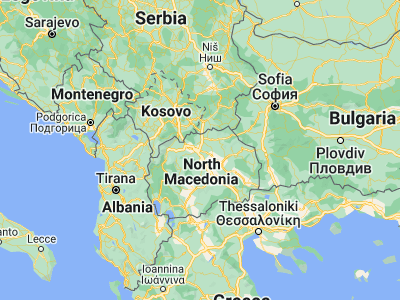Map showing location of Миладиновци (41.97806, 21.64944)